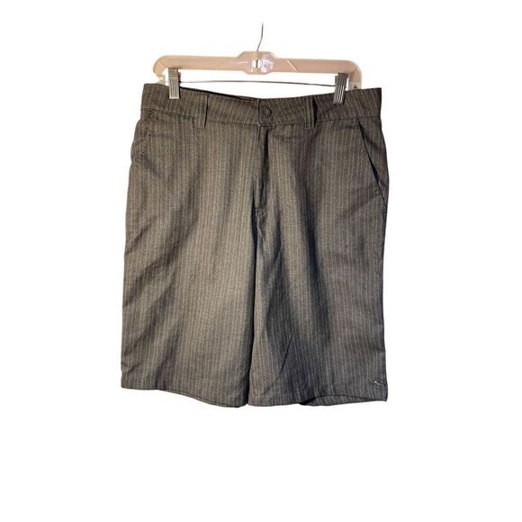 O’Neill Mens Skater Gray Pinstripe Flat Front Chino Shorts Size 30 - Picture 3 of 6